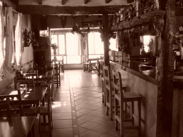 barra, mesas, cafeteria